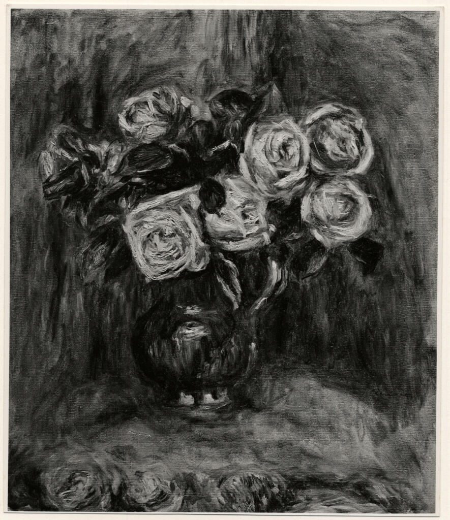 Anonimo , Renoir, Pierre - sec. XIX - Vaso con rose , fronte