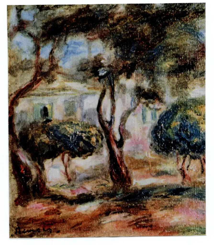 Anonimo , Renoir, Pierre Auguste - sec. XIX - Cagnes a "Collettes" , fronte