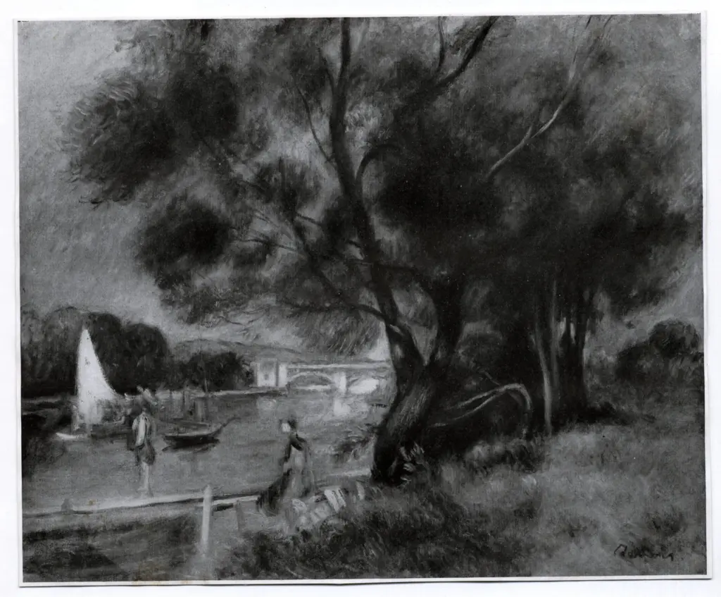 Anonimo , Renoir, Pierre Auguste - sec. XIX - Il ponte di Chatou , fronte