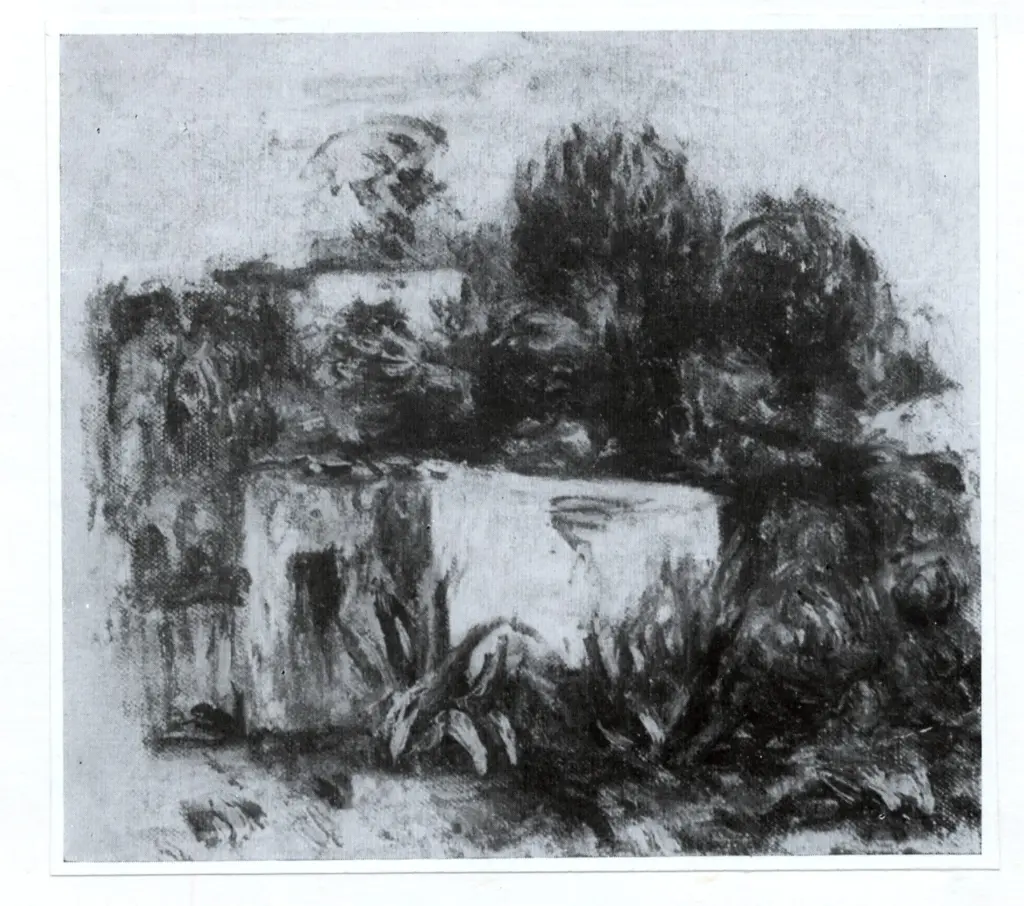 Anonimo , Renoir, Pierre Auguste - sec. XIX - Paesaggio , fronte