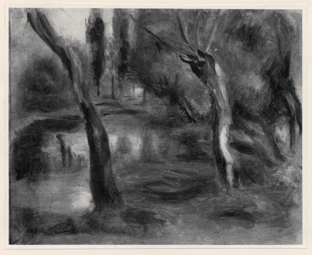 Anonimo , Renoir, Auguste - sec. XIX - I salici , fronte