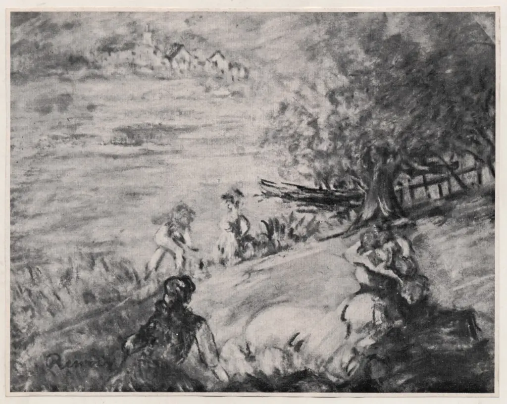 Anonimo , Renoir, Pierre Auguste - sec. XIX - Al lago di Weblinger , fronte