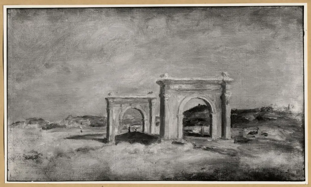 Anonimo , Renoir, Pierre Auguste - sec. XIX - Il ponte flaviano presso Avignone , fronte