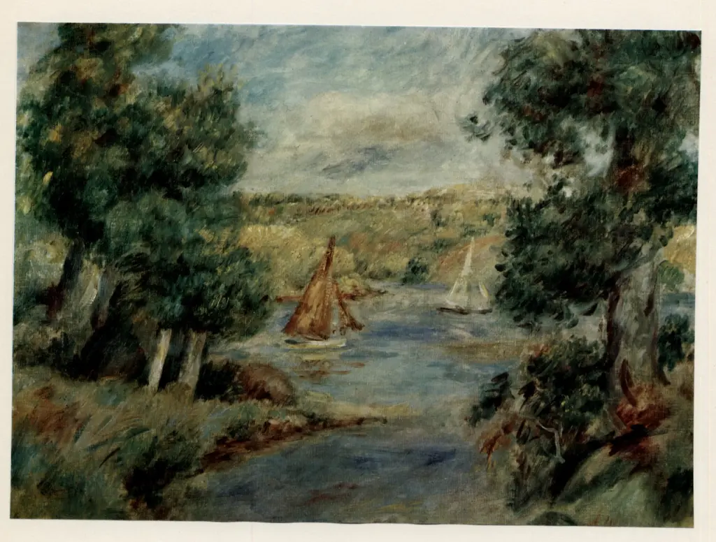 Anonimo , Renoir, Pierre Auguste - sec. XIX - Barche a vela a Cannes , fronte