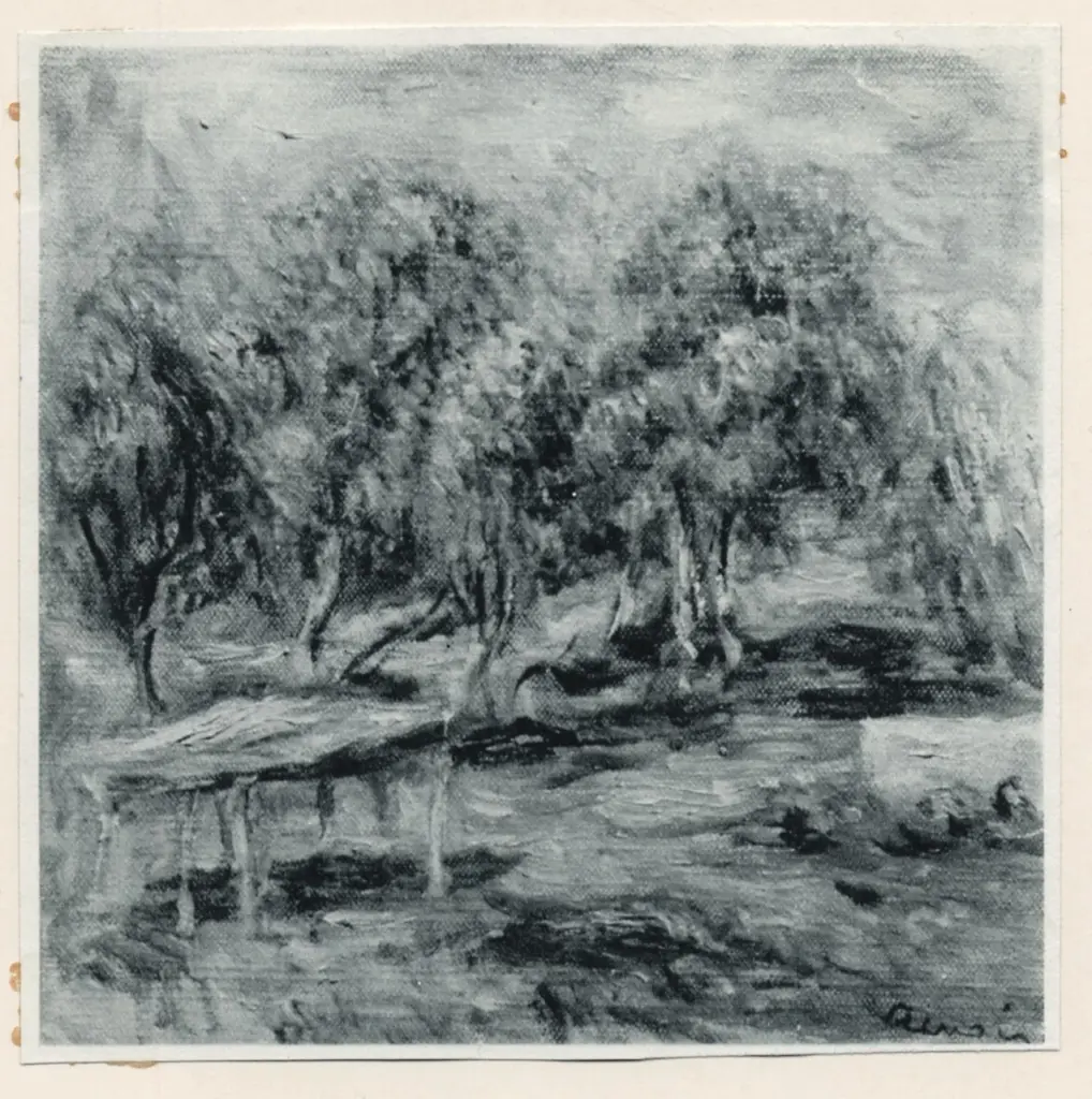 Anonimo , Renoir, Pierre Auguste - sec. XIX - Paesaggio , fronte