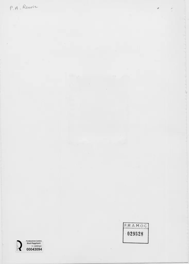 Anonimo , Renoir, Pierre Auguste - sec. XIX - Bagnante seduta , retro