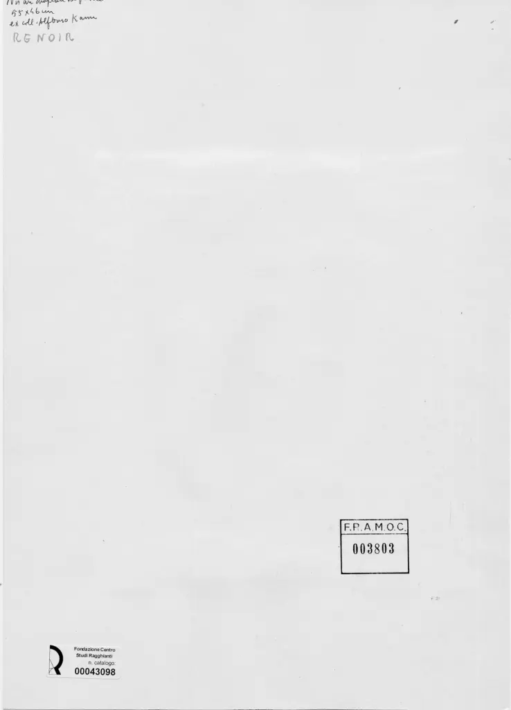 Anonimo , Renoir, Pierre Auguste - sec. XIX - Donna nuda con cappello di paglia , retro