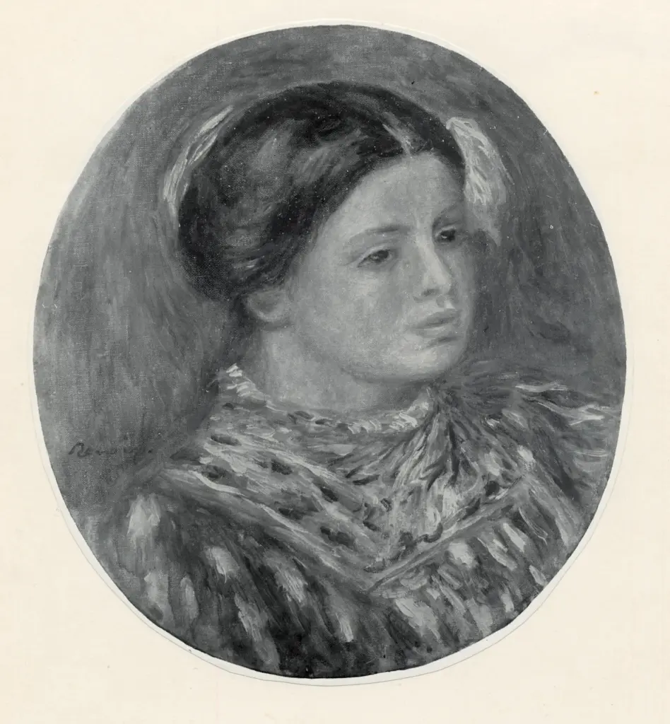 Anonimo , Renoir, Pierre Auguste - sec. XIX - Giovane donna in blu , fronte