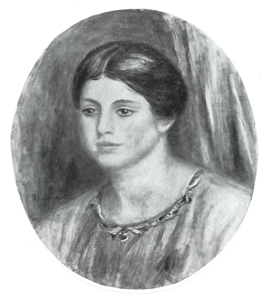 Anonimo , Renoir, Pierre Auguste - sec. XIX - Giovane ragazza in rosso , fronte