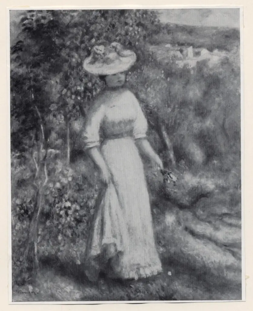 Anonimo , Renoir, Pierre Auguste - sec. XIX - Giovane donna nei campi , fronte