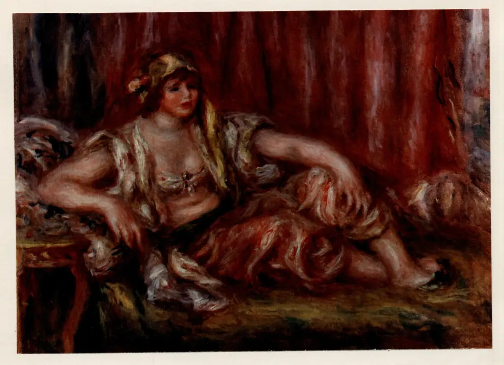 Anonimo , Renoir, Pierre Auguste - sec. XIX - Odalisca sul sof&agrave; , fronte