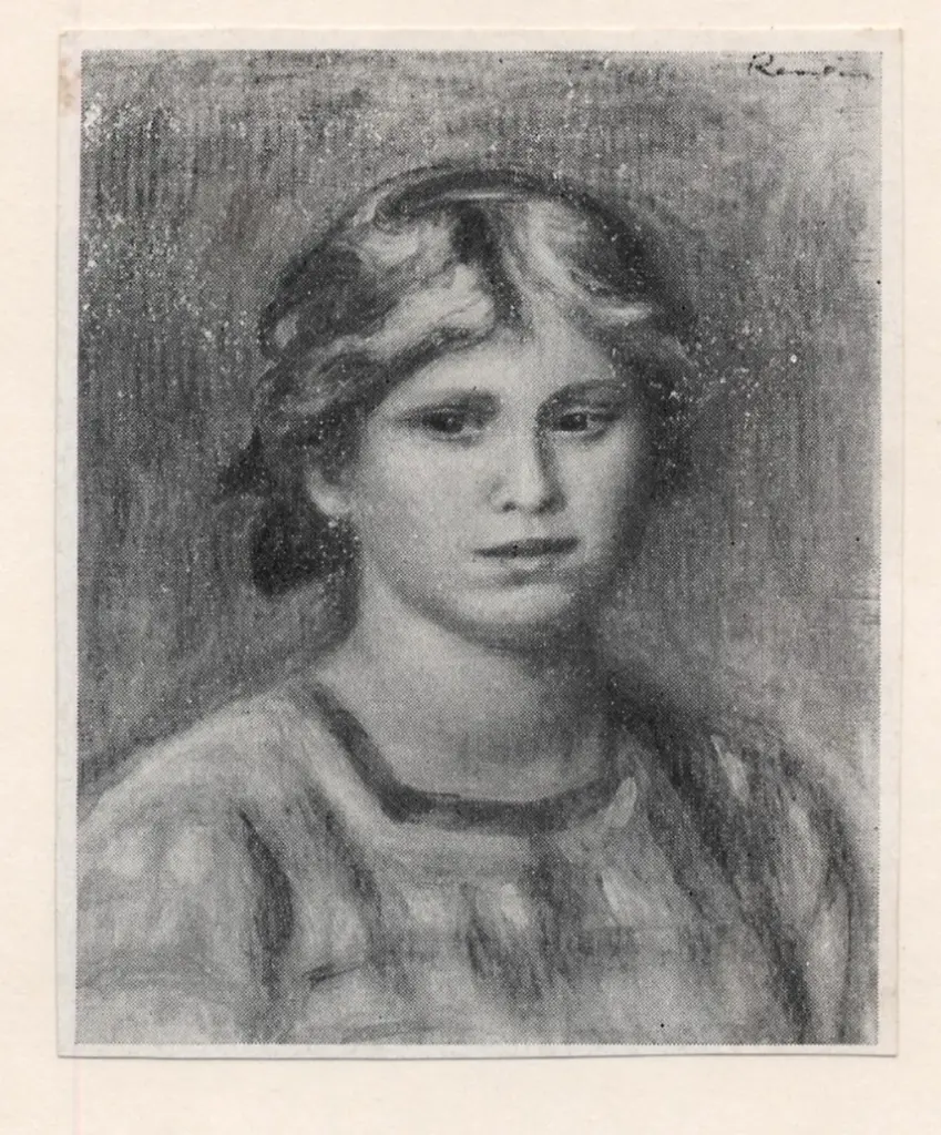 Anonimo , Renoir, Pierre Auguste - sec. XIX - Ritratto di donna , fronte