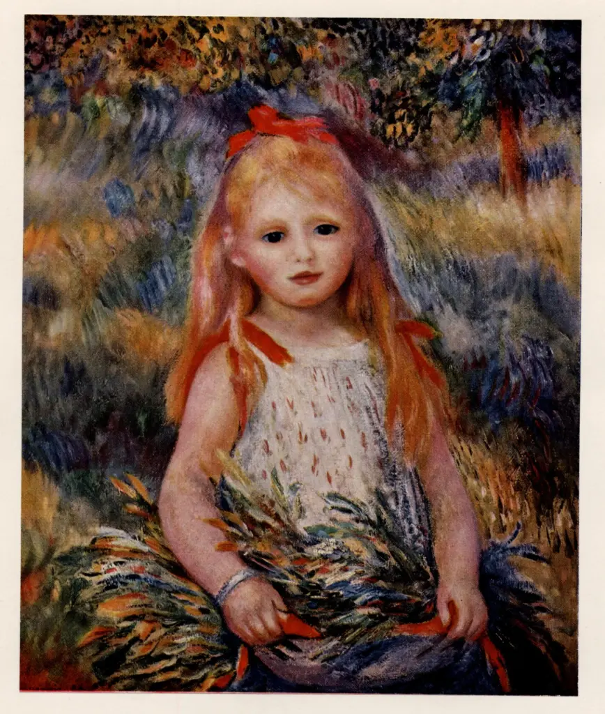 Anonimo , Renoir, Pierre Auguste - sec. XIX - La piccola spigolatrice , fronte