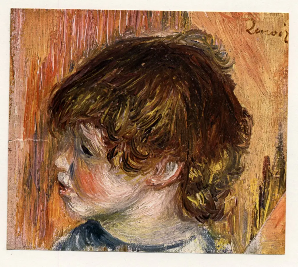 Anonimo , Renoir, Pierre Auguste - sec. XIX - Ritratto di bambino , fronte
