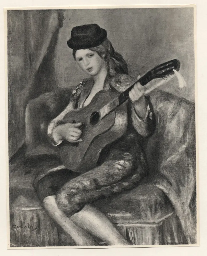 Anonimo , Renoir, Pierre Auguste - sec. XIX - La chitarrista , fronte