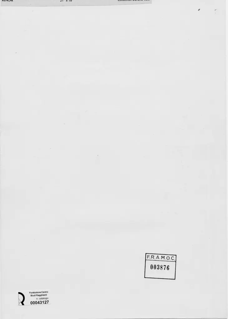 Anonimo , Renoir, Pierre Auguste - sec. XIX - Ritratto di due donne , retro