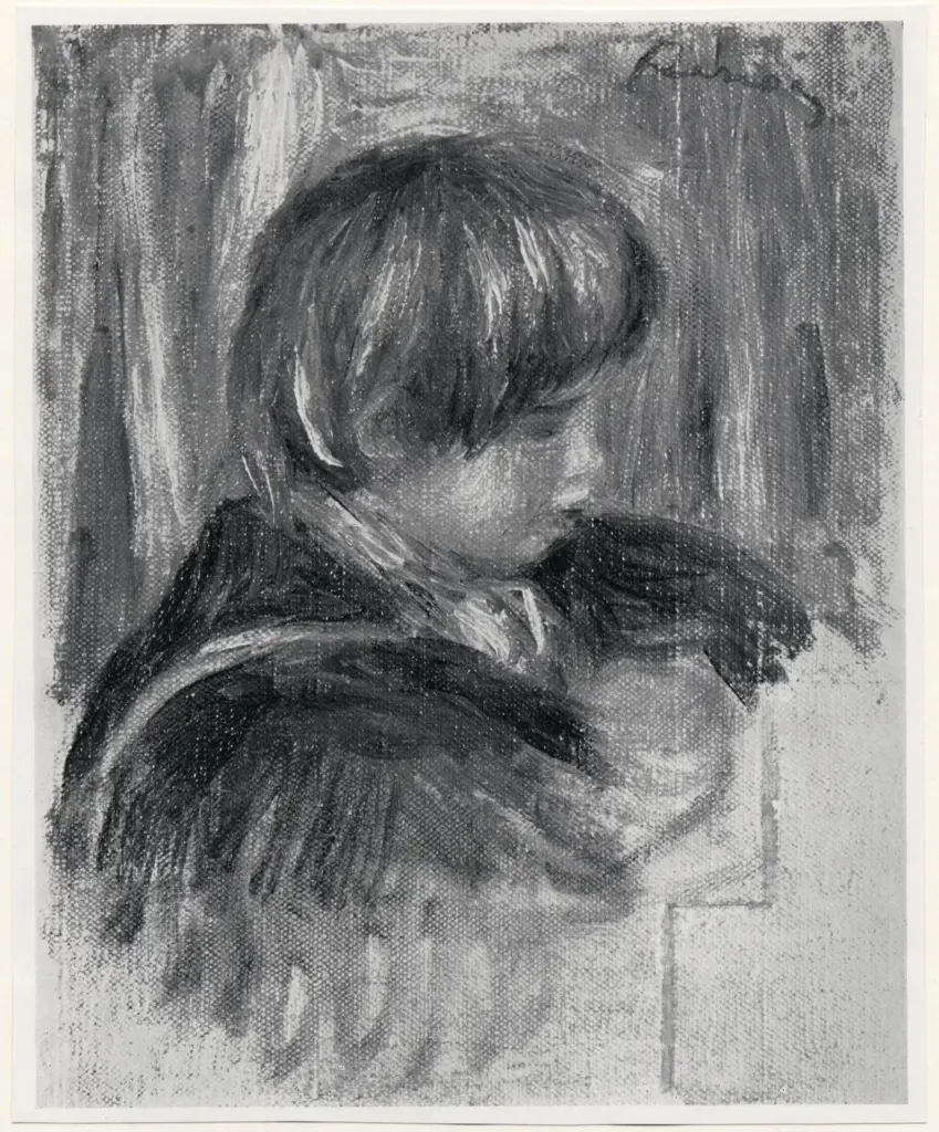 Anonimo , Renoir, Pierre Auguste - sec. XIX - Ritratto di Claude Renoir , fronte