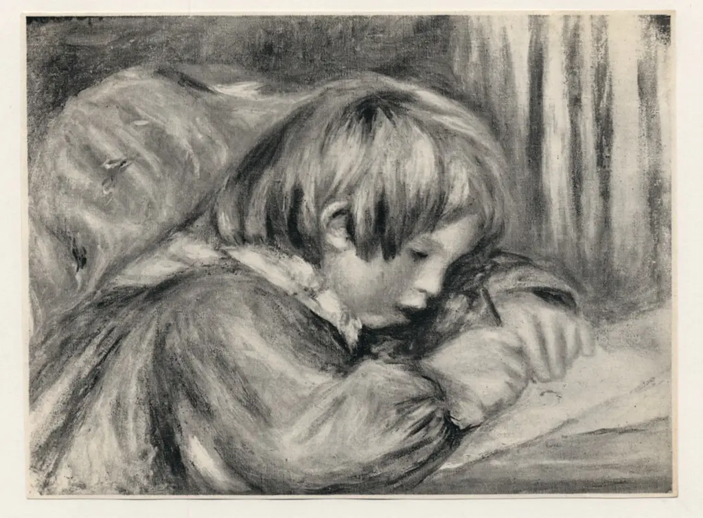 Anonimo , Renoir, Pierre Auguste - sec. XIX - Coc&ograve; che scrive , fronte