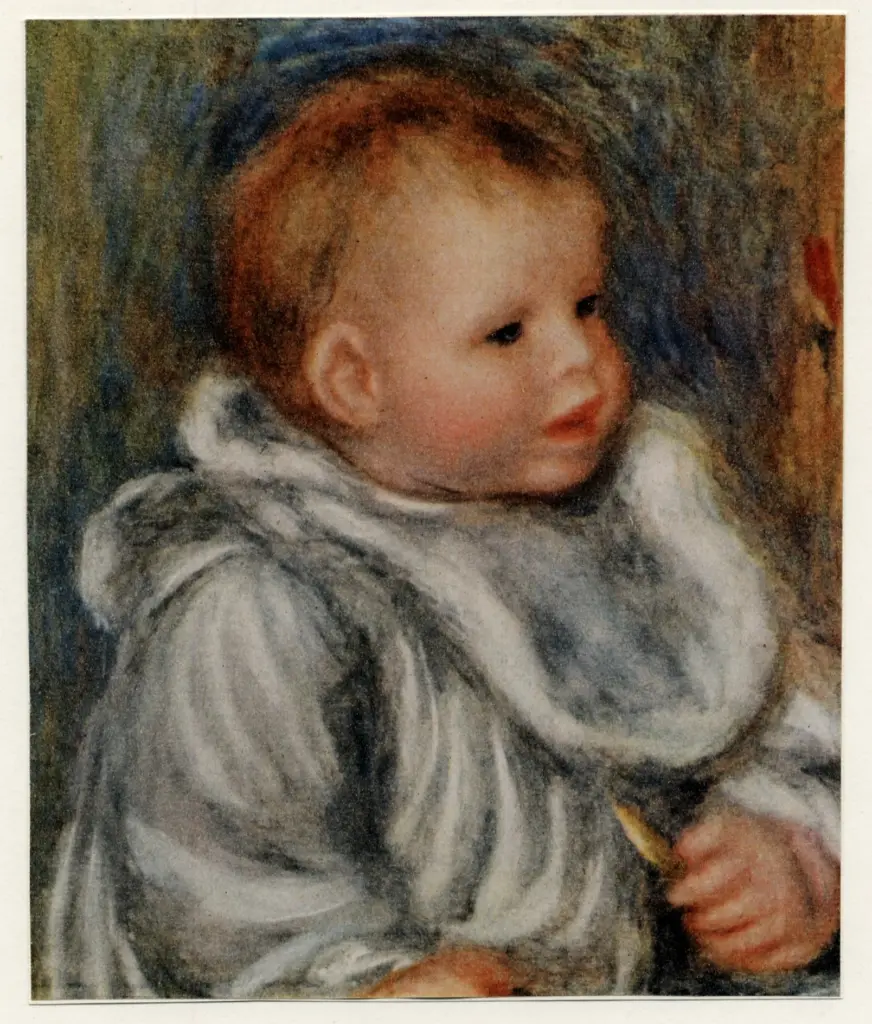 Anonimo , Renoir, Pierre Auguste - sec. XIX - Jean Renoir a sei mesi , fronte
