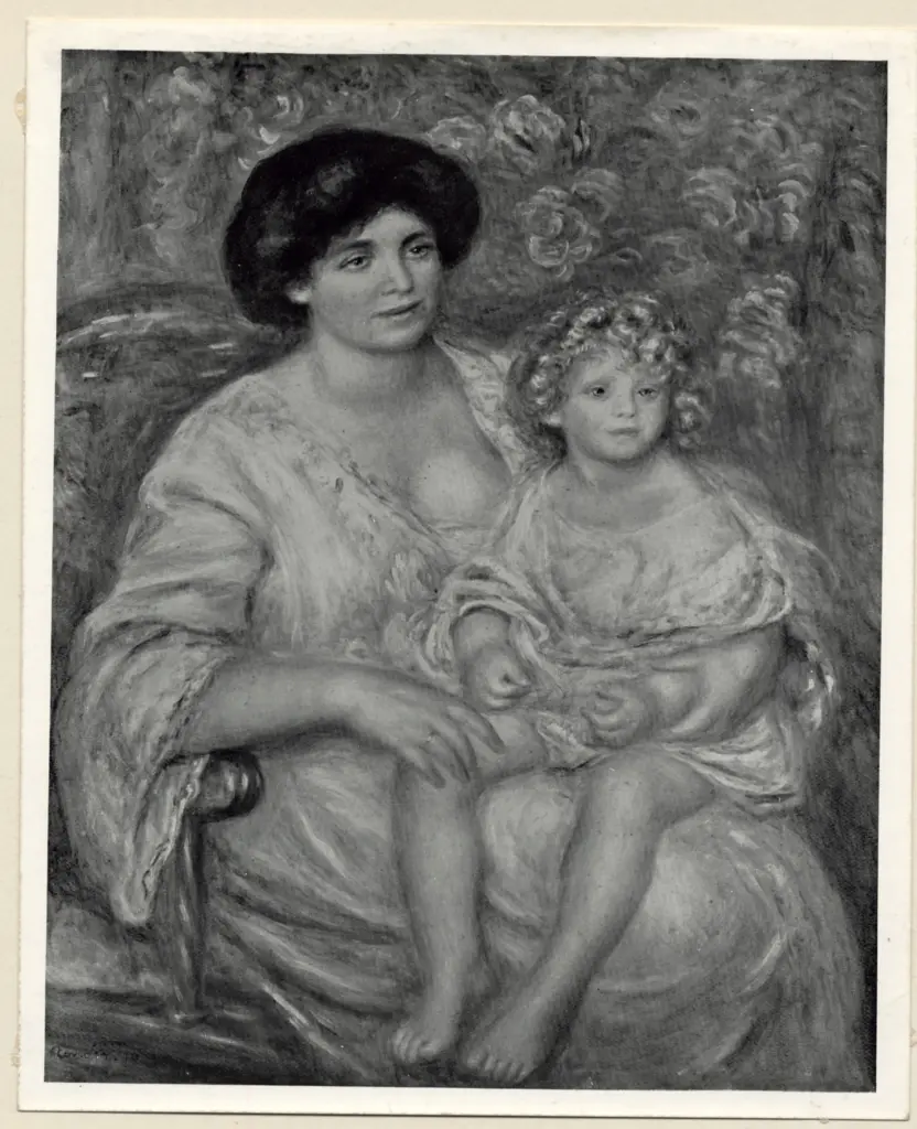 Anonimo , Renoir, Pierre Auguste - sec. XIX - Madame T. e suo figlio , fronte