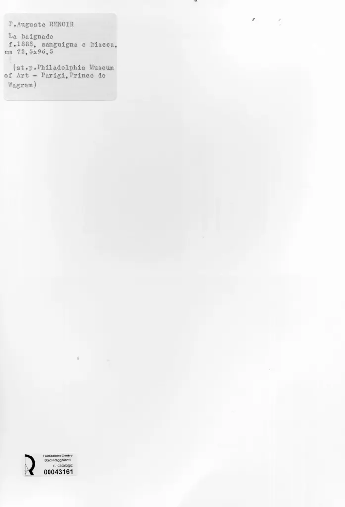 Anonimo , Renoir, Pierre Auguste - sec. XIX - La baignade , retro