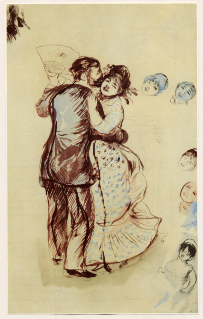 Anonimo , Renoir, Pierre Auguste - sec. XIX - Ballo in campagna , fronte