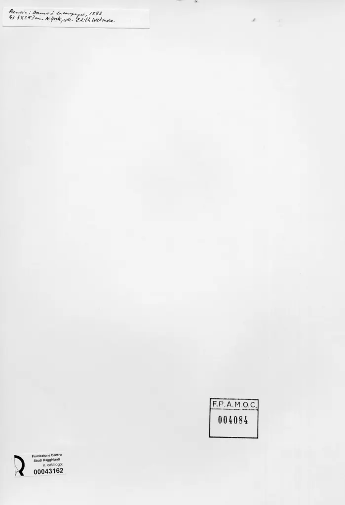 Anonimo , Renoir, Pierre Auguste - sec. XIX - Ballo in campagna , retro