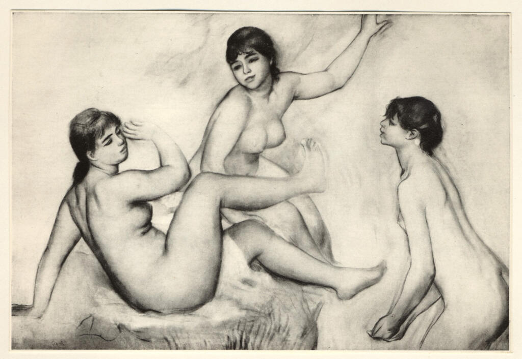 Anonimo , Renoir, Pierre Auguste - sec. XIX - Studio per Le "Grands Baigneuses" , fronte