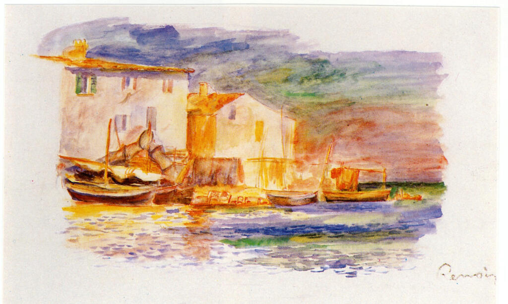 Anonimo , Renoir, Pierre Auguste - sec. XIX - Il villaggio di Martigues , fronte