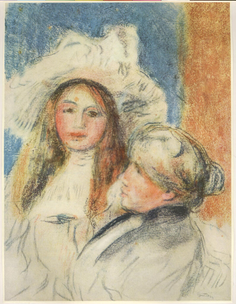 Anonimo , Renoir, Pierre Auguste - sec. XIX - Berthe Morisot e sua figlia , fronte