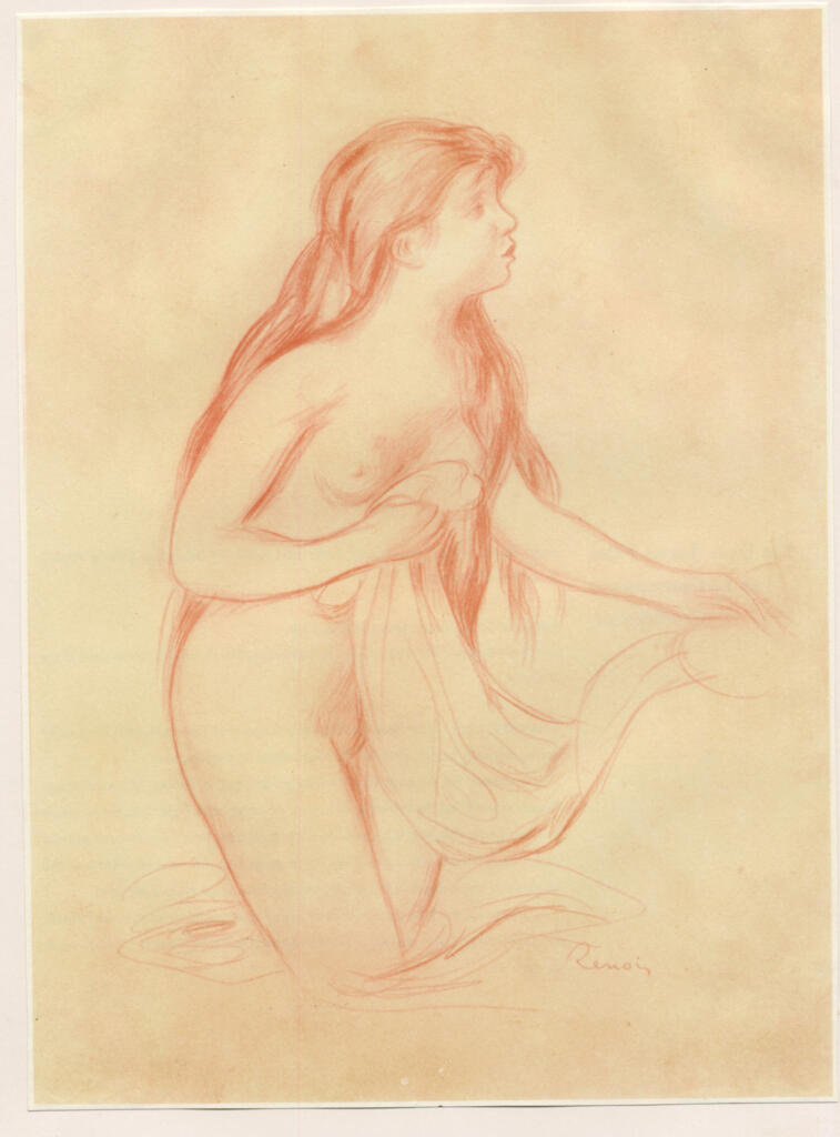 Anonimo , Renoir, Pierre Auguste - sec. XIX - La fine del bagno , fronte