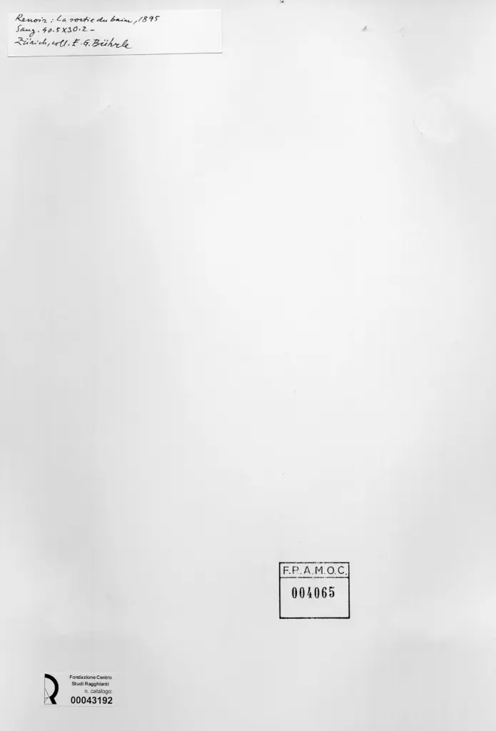 Anonimo , Renoir, Pierre Auguste - sec. XIX - La fine del bagno , retro