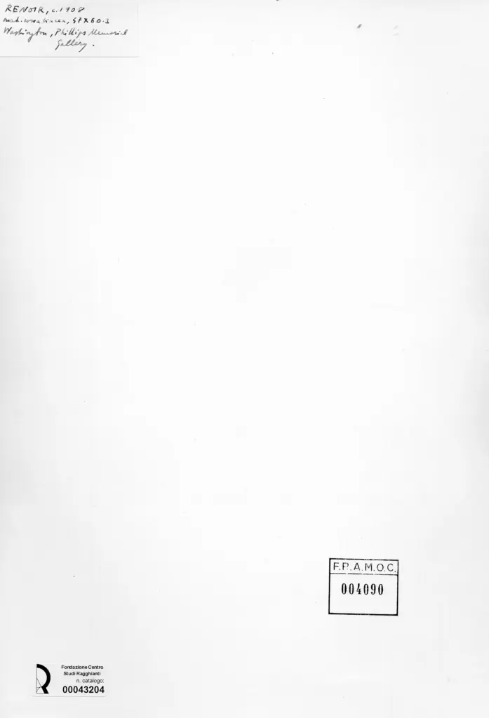 Anonimo , Renoir, Pierre Auguste - sec. XX - Il giudizio di Paride , retro