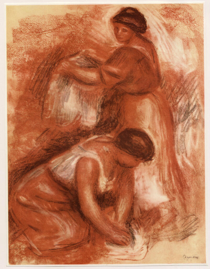 Anonimo , Renoir, Pierre Auguste - sec. XX - Le lavandaie , fronte