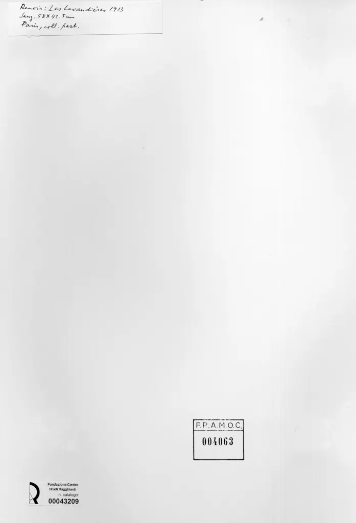 Anonimo , Renoir, Pierre Auguste - sec. XX - Le lavandaie , retro