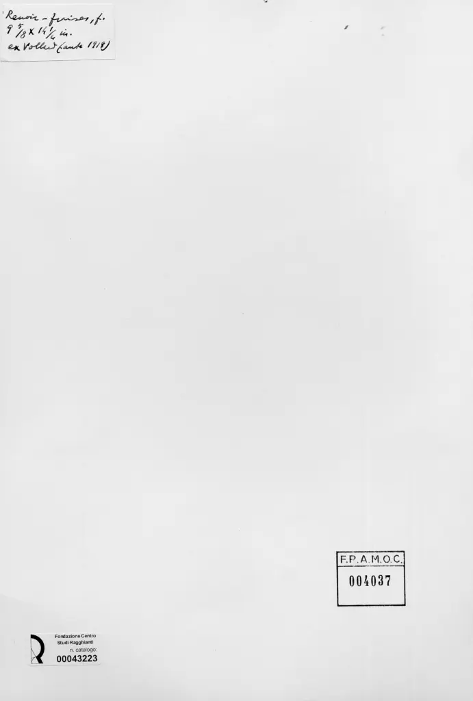 Anonimo , Renoir, Pierre Auguste - sec. XIX - Fragole , retro