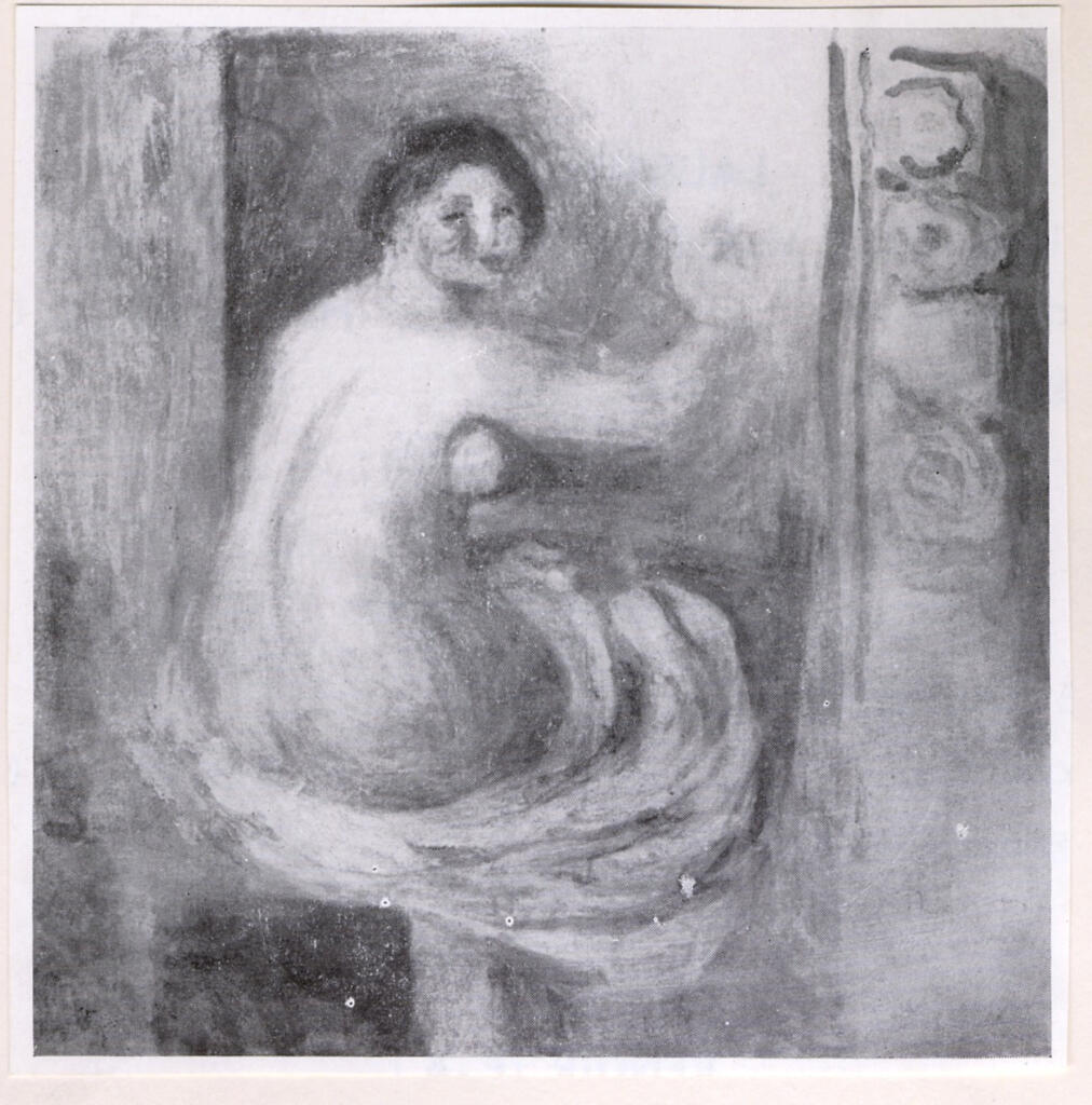 Anonimo , Renoir, Pierre Auguste - sec. XIX - Nudo di schiena , fronte