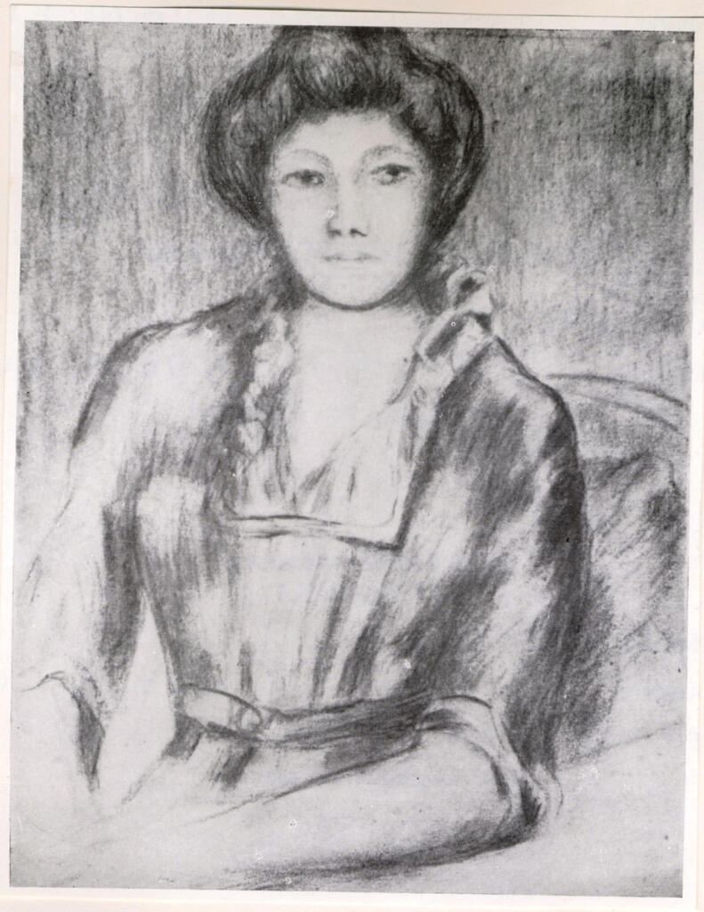 Anonimo , Renoir, Pierre Auguste - sec. XX - Ritratto femminile , fronte
