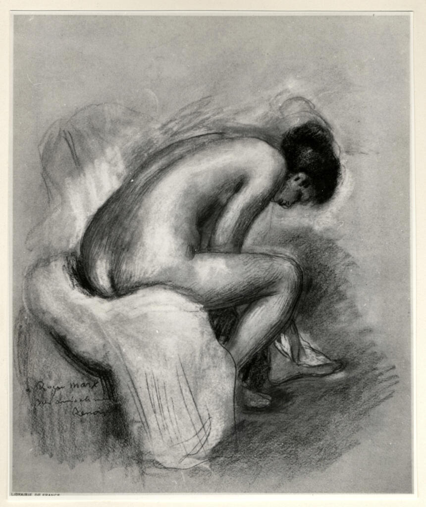 Anonimo , Renoir, Pierre Auguste - sec. XIX - Nudo di schiena , fronte