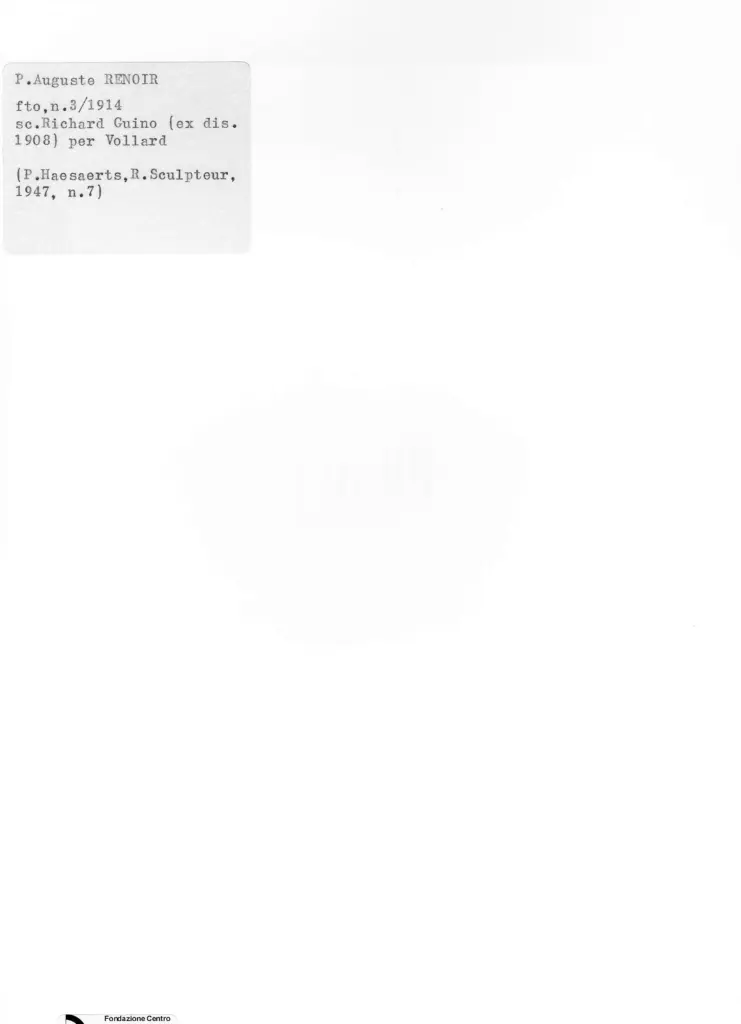 Anonimo , Guino, Richard; Renoir, Pierre Auguste - sec. XX - Il giudizio di Paride , retro