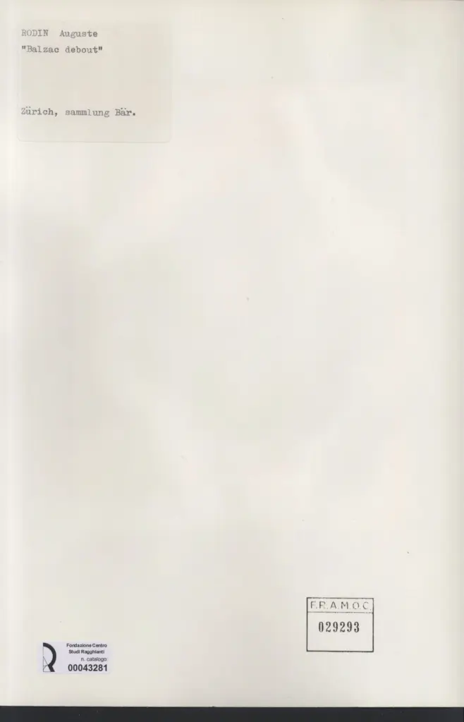 Anonimo , Rodin, Auguste - sec. XIX - Balzac debut , retro