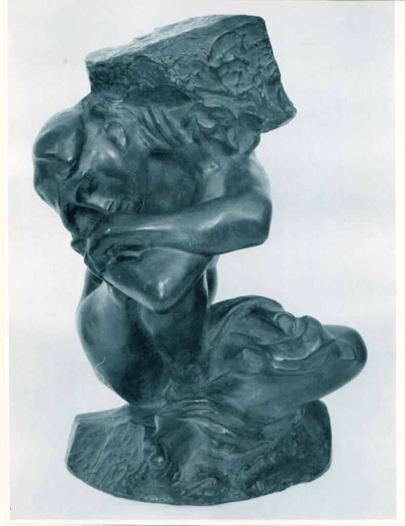 Anonimo , Rodin, Auguste - sec. XIX - Cariatide à la pierre , fronte