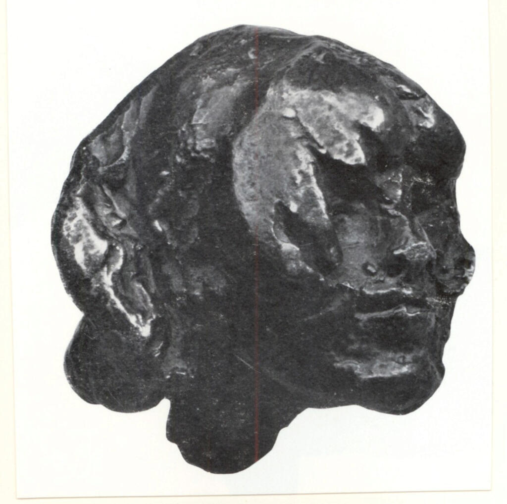 Anonimo , Rodin, Auguste - sec. XIX - Petite tete de Damnée , fronte