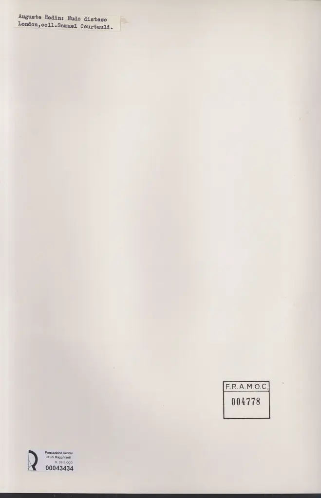 Anonimo , Rodin, Auguste - sec. XIX , retro