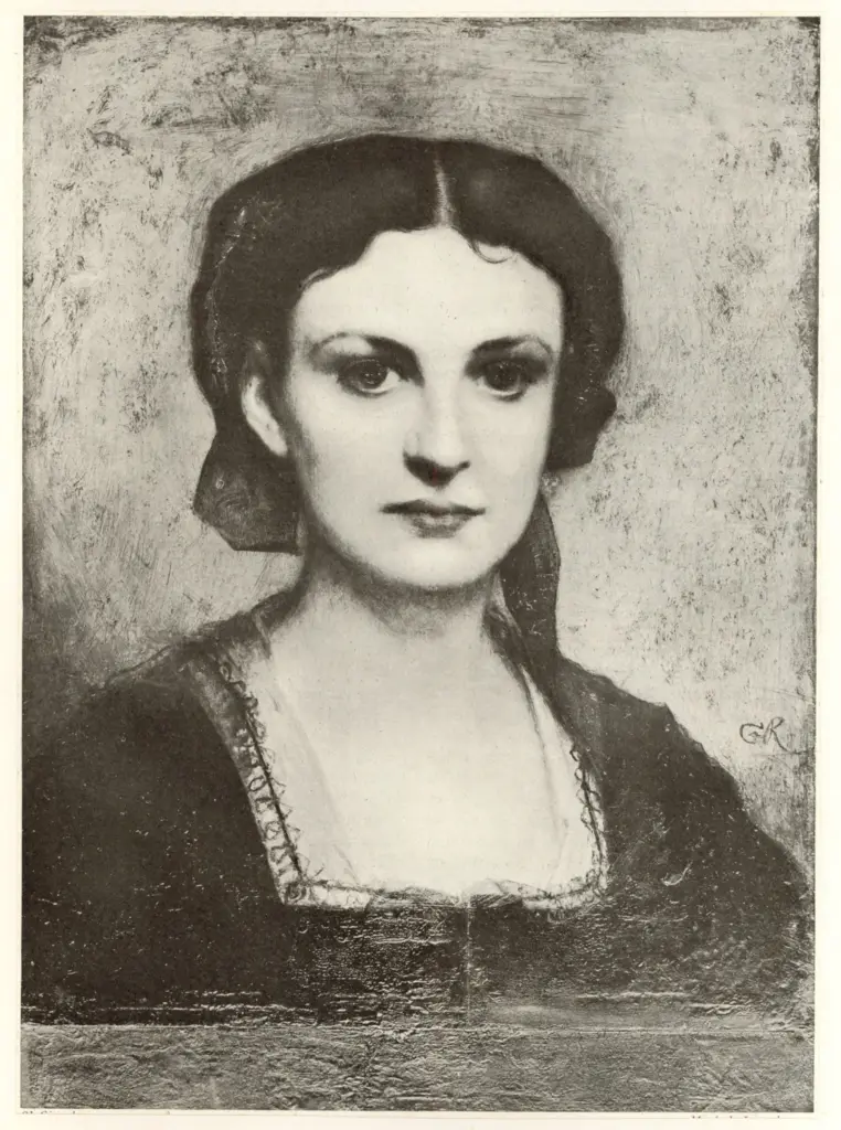 Anonimo , Gustave, Ricard - sec. XIX - Portrait de Madame de Calonne , fronte