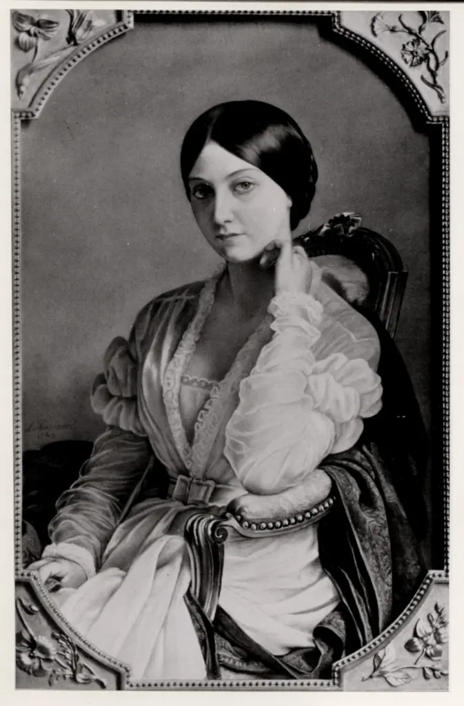 Anonimo , Riesener, L&eacute;on Louis - sec. XIX - M.me L&eacute;on Riesener , fronte