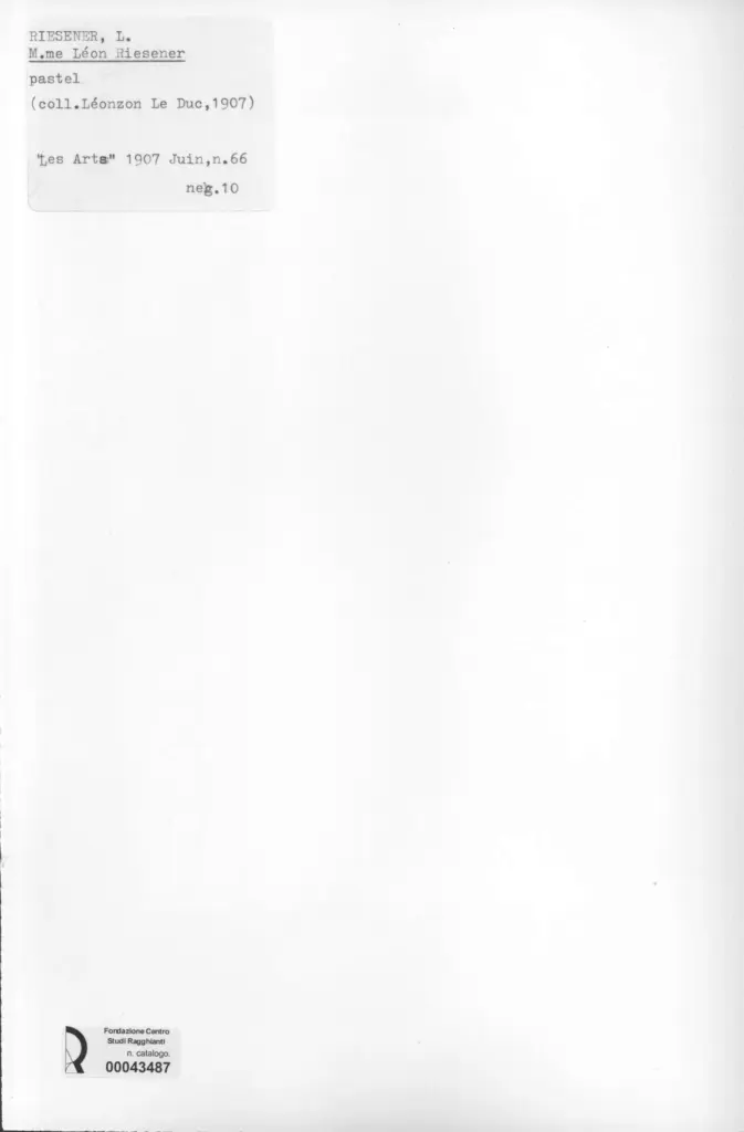 Anonimo , Riesener, L&eacute;on Louis - sec. XIX - M.me L&eacute;on Riesener , retro