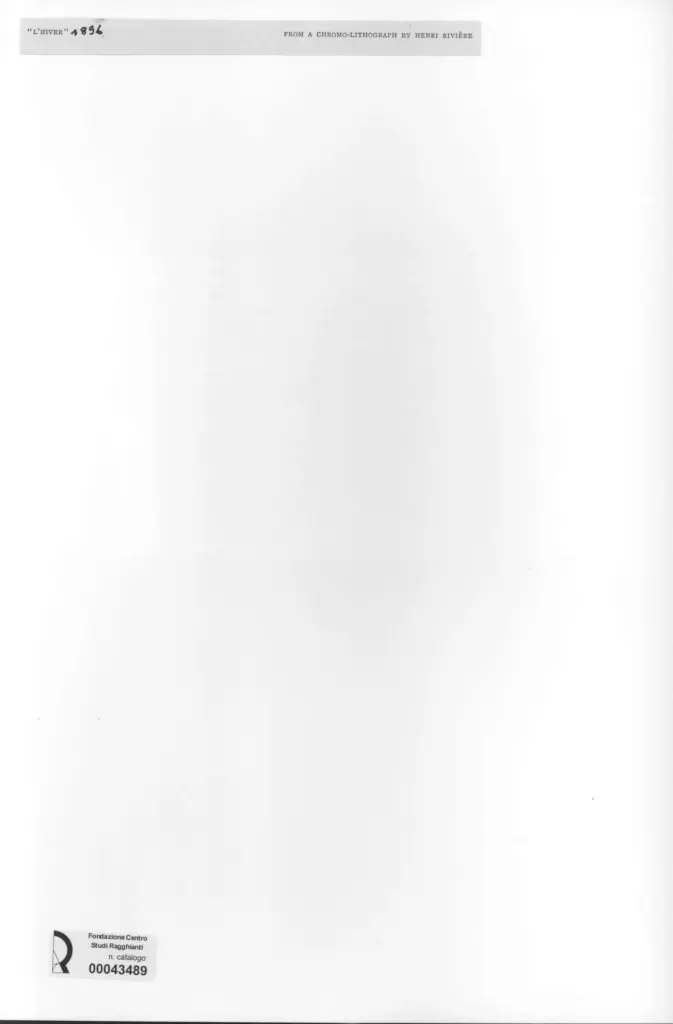 Anonimo , Rivi&egrave;re, Henri - sec. XIX - L'Hiver , retro