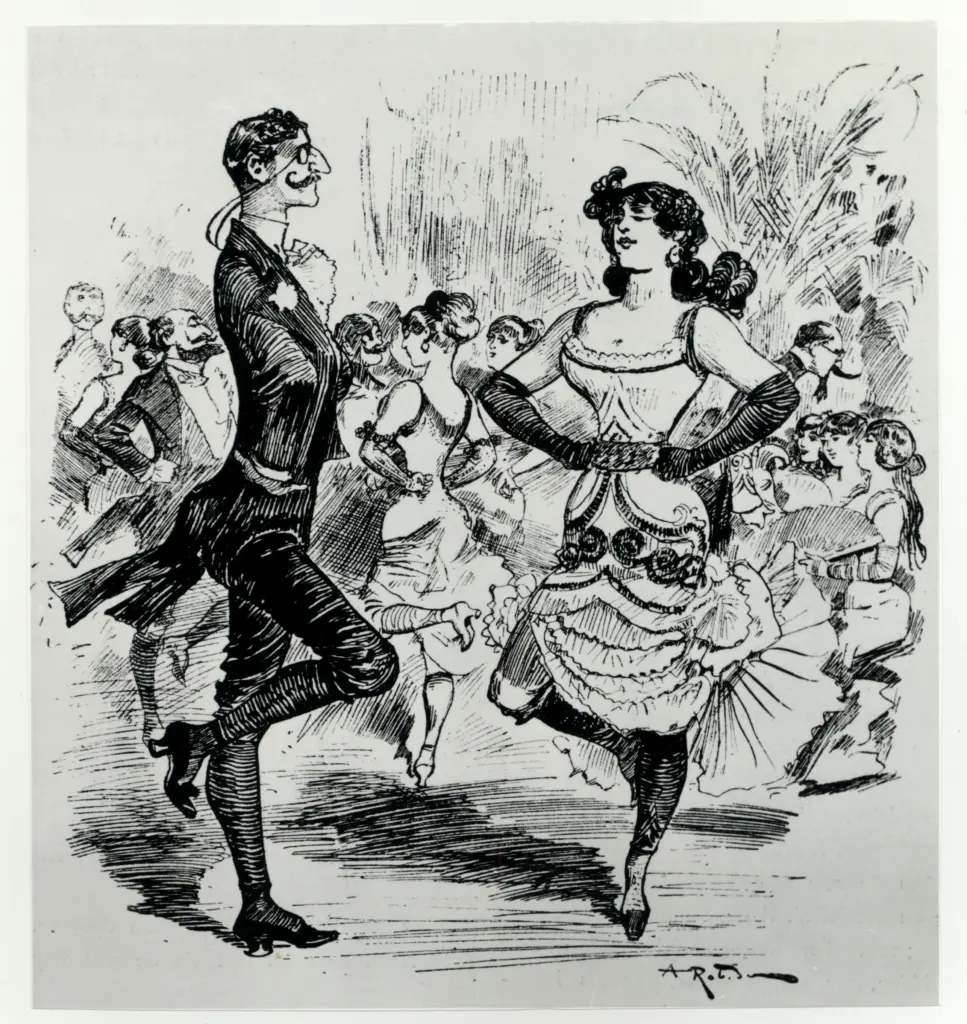 Robida, Albert , La gigue des salons -