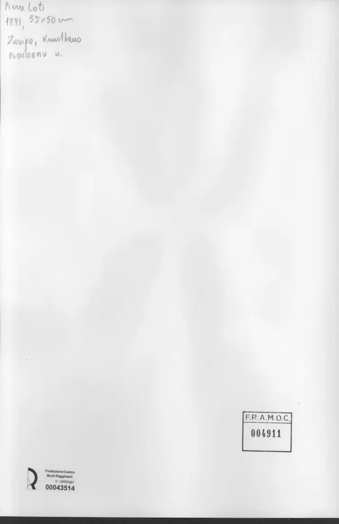 Anonimo , Rousseau, Henri - sec. XIX - Pierre Loti , retro